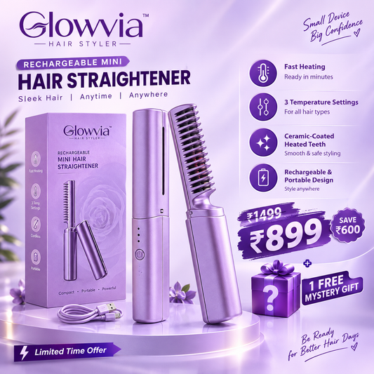 Glowvia™Unisex 2-in-1 Hair Straightener Comb