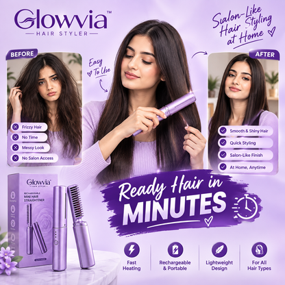 Glowvia™Unisex 2-in-1 Hair Straightener Comb